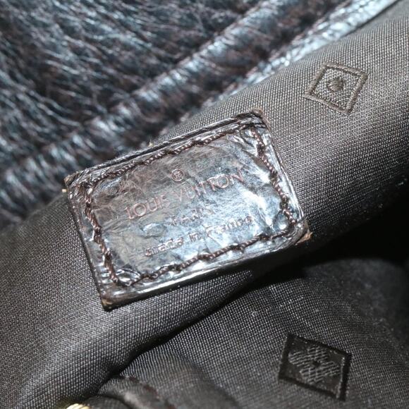 LOUIS VUITTON V Line Shoulder Bag Fur Black - Picture 13 of 16